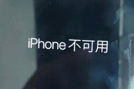 民众镇苹果服务网点分享锁屏界面显示“iPhone 不可用”如何解决 